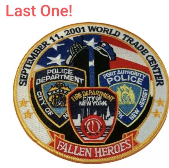 BIKER/TRUCKER 🆕Fallen Heroes September 11 2001 5" Iron / Sew On Patch New - Picture 1 of 5